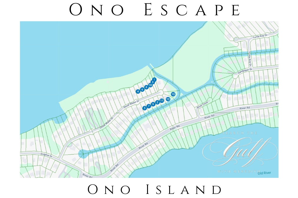 Ono Escape Ono Island Subdivision Ono Escape Subdivision Shoalwater Drive Ono Island